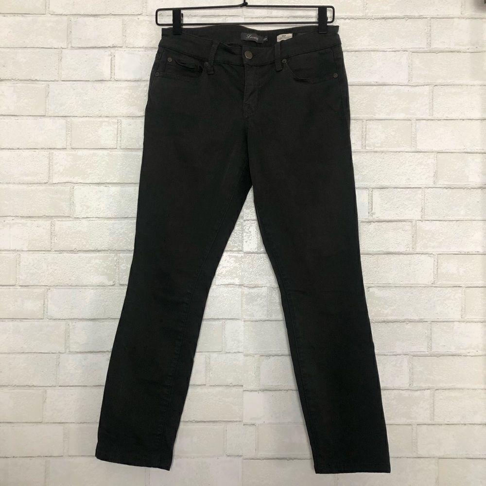 Level 99 Dark Gray Straight Leg Pants